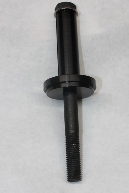 LS MANDREL   Chevy Belt Drive Billet Crankshaft Mandrel and 16 mm bolt  1" Shaft dia 1/8th keyway